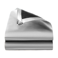 Bâche de protection robuste 180 g/m² imperméable, anti-UV, coupe-vent, enduite, écologique en PE pour camions et voitures