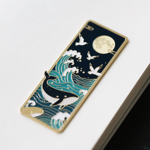 Marcadores de Lectura de Metal Esmaltado Personalizados Vibrantes con Anillo de Salto para Regalos de Biblioteca - Product Image 1
