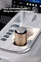Diffuseur de parfum intelligent pour voiture rechargeable par USB, logo personnalisé, luxe, sans fil, automatique, en alliage d'aluminium, 10 ml, télécommande, sans eau