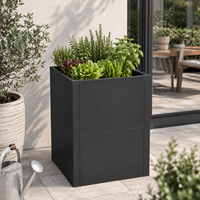 Bac de Jardin Surélevé en Acier Galvanisé Écologique et Durable, Revêtement Poudré, pour Extérieur, Couleurs Personnalisables Disponibles, Vente en Gros