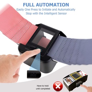 Mischiatore <span class=keywords><strong>di</strong></span> <span class=keywords><strong>Carte</strong></span> Elettrico Automatico USB Ricaricabile a 2 <span class=keywords><strong>Mazzi</strong></span>, 2000 mAh, Bassa Rumorosità, Alta Qualità, in Plastica, per Uso in Auto - Product Image 2