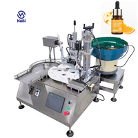 Petite bouteille rotative de bureau automatique 15ml petite bouteille 100ml compte-gouttes de pulvérisation d'huile essentielle machine de remplissage et de bouchage étiqueteuse