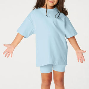 Vêtements de cyclisme pour enfants en coton, ensembles de shorts de cycliste d'été, tenues pour garçons et filles, ensemble de vêtements en deux pièces - Product Image 6