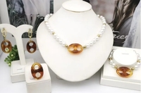 Parure 4 pièces vintage européenne et américaine en acier inoxydable plaqué or 18 carats, motif nez de cochon, collier, boucles d'oreilles, bague et bracelet, pour mariage