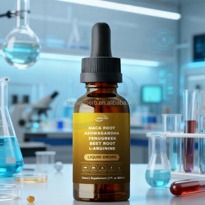 Integratore di vendita a caldo Private Label biologico estratto di Maca radice di Maca gocce liquide semi di fieno greco Ashwagandha per adulti - Product Image 2