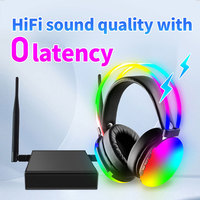 Headphone Nirkabel Over-Ear Hifi Stereo Headset Keren Menyala Ringan Peredam Kebisingan untuk Pesta Senyap Konser