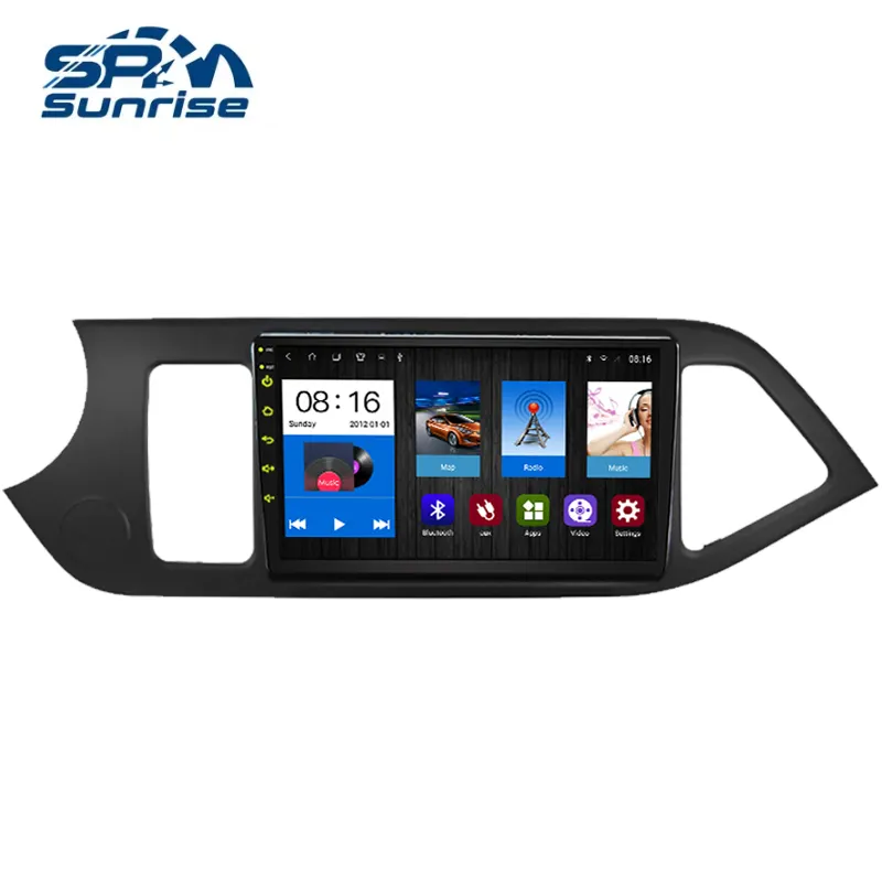 Android 11 Auto Radio Multimedia Video Speler 9 "2din Gps Navigatie 4G Carplay Head Unit Voor Kia Ochtend Picanto 2011-2016