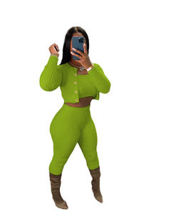 2024ฤดูหนาวชุดจับคู่สตรีสามชิ้นชุดSweatsuitsเสื้อแขนยาวCrop Topชุดกางเกงผอมชุด<span class=keywords><strong>3</strong></span>ชิ้น - Product Image 4