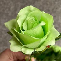 Fleurs artificielles en soie DREA, bouquet de roses blanches réalistes à longue tige pour la décoration de la maison et des fêtes de mariage