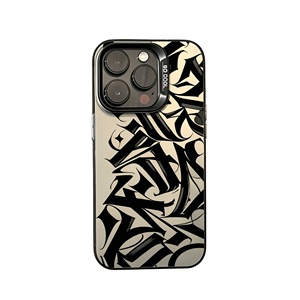 Coque de téléphone antichoc en TPU mat, style streetwear de luxe de la côte ouest, avec calligraphie <span class=keywords><strong>gothique</strong></span>, pour iPhone 17 16 15 14 13 Pro Max - Product Image 6