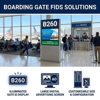 Terminal de Navegación FIDS OEM Personalizado, Sistema de Señalización LCD Integrado para Interiores, para Aeropuertos, Metro y Centros de Transporte