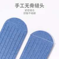 Chaussettes Enfant Printemps/Automne 2026 – Lot de 5 Paires Rayées Bleues Sans Coutures Sportives en Spandex/Nylon/Coton – Vente en Gros Polyvalente