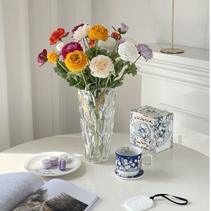 Flores Artificiales Haiyi, Peonías de Seda, Rosas de Té, Rama Individual, Decoración para Bodas y Hogar - Product Image 4