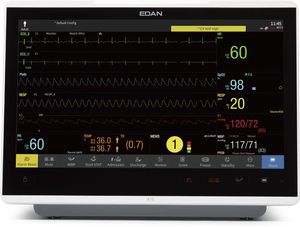 <span class=keywords><strong>Monitor</strong></span> Paziente Portatile <span class=keywords><strong>Edan</strong></span> Serie IX con Schermo HD Ampio e Controllo Gestuale, ECG, NIBP, SpO2, CO2, Monitoraggio Continuo della Pressione Sanguigna - Product Image 2