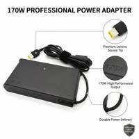 Cargador USB para Portátil de 170W, Carga Rápida PD3.0, Adaptador de Corriente de 20V 8.5A, Material Ignífugo, Compatible con Portátiles
