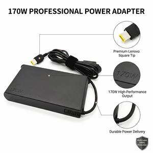 Chargeur USB pour ordinateur portable 170W PD3.0, charge rapide, adaptateur secteur 20V 8.5A, alimentation, matériau ignifuge compatible avec les ordinateurs portables - Product Image 1