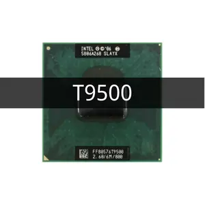 Core 2 Duo T9500 SLAQH SLAYX 2.6 GHz Dual-Core Dual-Thread CPU Processor 6M 35W PGA478