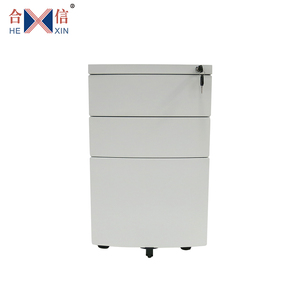 Glosen — socle Mobile à 3 tiroirs, en acier inoxydable, bureau métallique, grand armoire de rangement pour dossiers, fichiers - Product Image 3