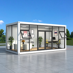 Có Thể Gập Lại Nhỏ Nhỏ Container Nhà Văn Phòng Nhà Giá Đúc Sẵn Nhà <span class=keywords><strong>Modular</strong></span> Thủy Tinh Prefab Nhà - Product Image 1