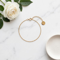 Bracelet chaîne ajustable unisexe en acier inoxydable plaqué or, classique et tendance, cadeau, accessoire de mode pour usage quotidien