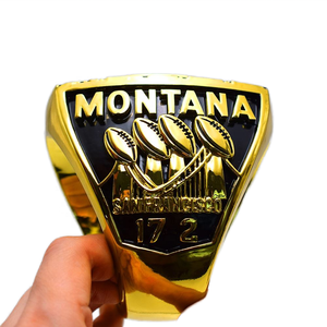 <span class=keywords><strong>San</strong></span> <span class=keywords><strong>Francisco</strong></span> 49ers Super Big Championship Ring, Eco-friendly Resin Craft Exquisito Fashion Ring, Show, Memorial, Party Big Ring - Product Image 4