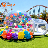 Château gonflable Ceyu pour fêtes d'anniversaire en plein air, avec ballons gonflables, balles rebondissantes, tunnel, tente et base pour les fêtes
