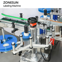 ZONESUN ZS-TB833F automatique Carton boîte coin étiqueteuse inviolable sécurité autocollant applicateur pour alimentaire cosmétique