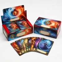 Boîte d'emballage personnalisée pour cartes à collectionner avec compartiments pour cartes, illustrations fantastiques, vente en gros