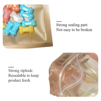 Vente en gros de mini sacs à zip-lock emballage de bonbons biscuits café thé petit emballage en plastique transparent d'un côté sac à fermeture éclair