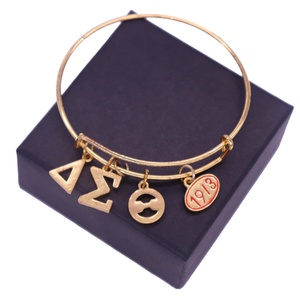 Mode <span class=keywords><strong>Red</strong></span> Diamond Griechischer Buchstabe DST Symbol Schwestern schaft Hand Delta Charm Armreifen Schmuck als Geschenk - Product Image 6