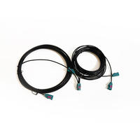 Câble MINI HSD 4 broches, MINI Z vers un terminal FAKRA, quatre connecteurs HFM mâle/femelle, type de code pour câbles d'extension