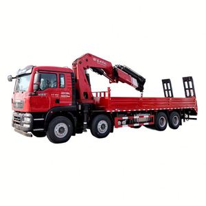 Sinotruk 8*4 ChangXing 25-ton 7-section Folding Arm <b>Crane</b> Truck with Rear Ladder - Product Image 3