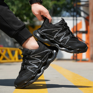 917- Lightweight Safety Shoes air Sport Sneakers <strong>Steel</strong> <strong>Toe</strong> <strong>Cap</strong> Work <strong>Boots</strong> <strong>Women</strong> Men,ZG Brand Side Reflective Safety Shoes Black - Product Image 4
