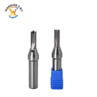 Mata Bor Router CNC Kayu Warrior OEM ODM Kustom TCT 3Flute Straight Groove 6mm 8mm Presisi Tinggi 55HRC Pemotong Kayu