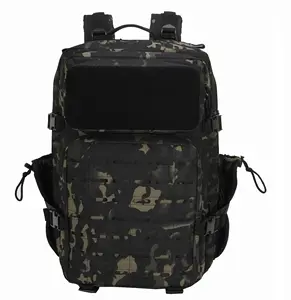 OEM ODM factory 900D Oxford tactical backpack camo Molle durable bag waterproof hiking gym backpack 45L