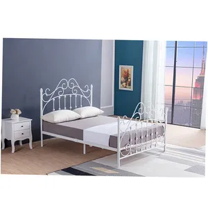 cheap metal divan bed china metal sleep bed two layers one person 3mm heavy Dubai metal bed design double free with