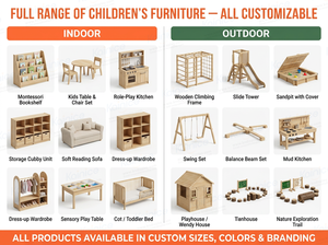 Ensemble de meubles pour bébé Montessori écologiques, sûrs et durables Kainice, lit de bébé en bois, lit pour tout-petit, <span class=keywords><strong>garderie</strong></span>, école maternelle - Product Image 6
