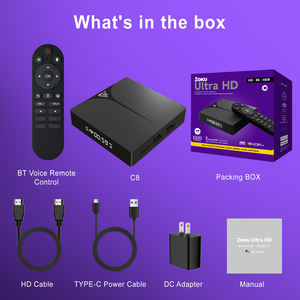 Dernier Android 14 C8 Smart <span class=keywords><strong>TV</strong></span> Box 4K Wifi6 Internet Streaming Voix à distance Prix d'usine en gros Prêt à expédier - Product Image 6