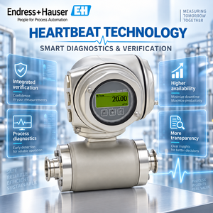 เครื่องวัดอัตราการไหลแบบไฮจีนิก Endress+Hauser Promag H 300 5H3B พร้อม WLAN 3 IO สำหรับอาหารและเครื่องดื่ม มาตรฐาน CIP SIP - Product Image 1