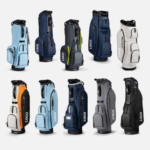 Sac de golf en cuir PU de qualité supérieure, logo personnalisé, 14 compartiments, léger, portable, imperméable, poche isolée - Product Image 1