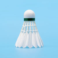 Volant de badminton hybride tout-terrain en plumes de canard, 2 couches de liège, emballage personnalisé, niveau tournoi, professionnel, écologique