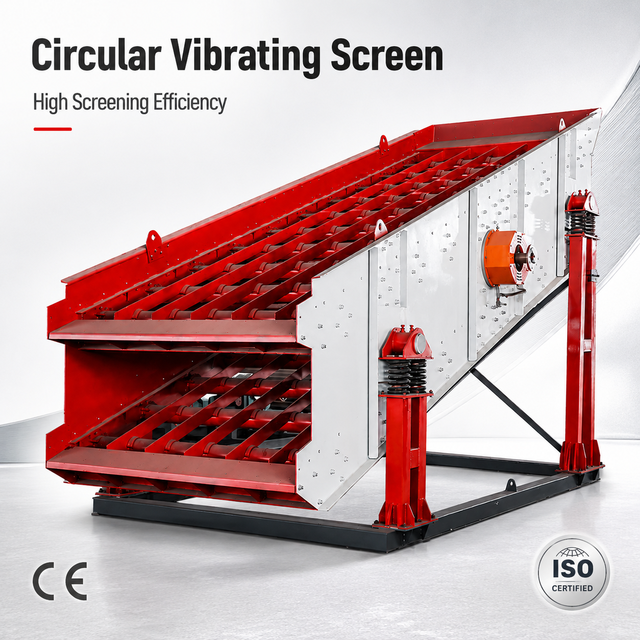 FEIFAN YA YK Series Bearing & Motor Driven Multi-Deck Customizable Circular Vibrating Screen for Mineral Aggregate Separation