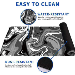 Tapis de souris en caoutchouc durable à surface lisse <span class=keywords><strong>avec</strong></span> logo personnalisé pour ordinateur portable, bureau et salle de jeu professionnelle - Product Image 2