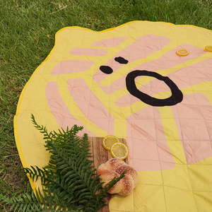 เสื่อปิกนิกพีวีซีสไตล์มะนาวเสื่อตั้งแคมป์กันน้ำสำหรับการเดินป่า - Product Image 5