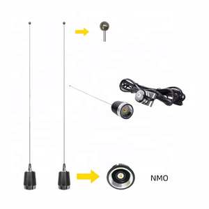 เสาอากาศเคลื่อนที่สำหรับยานพาหนะกลางแจ้ง 3.5dBi แบบ Whip Antenna พร้อมหัวต่อ NMO สำหรับวิทยุสมัครเล่น VHF 136-174MHz พร้อมแผนผังการตัดแต่ง - Product Image 1