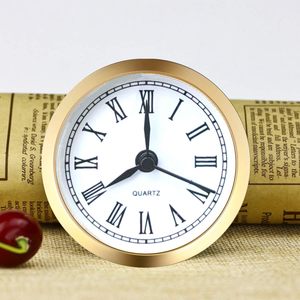 61mm Mini Quartz <strong>Clock</strong> Insert Gold Silver Frame Plastic Circle <strong>Clock</strong> for Desk Table <strong>Clock</strong> - Product Image 2