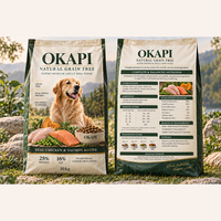 Nourriture pour chiens adultes sans céréales, naturelle, OEM, 28% de protéines, saumon, agneau, sans colorants artificiels, oméga, 1,5 kg, 5 kg, 10 kg