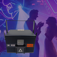 Projecteur laser 3D RGBW ILDA IP20 3W DMX512 avec contrôle ILDA pour discothèque, DJ, soirée, spectacle laser