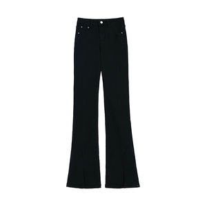 New Style Lounge Black Hot Girl Denim pantaloni lunghi <span class=keywords><strong>elegante</strong></span> Lady Pencil pantaloni svasati Design conciso Jeans High Street - Product Image 1