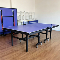 Tables de ping-pong pour usage intérieur, mobiles et pliables, vente directe d'usine, produits de tennis de table